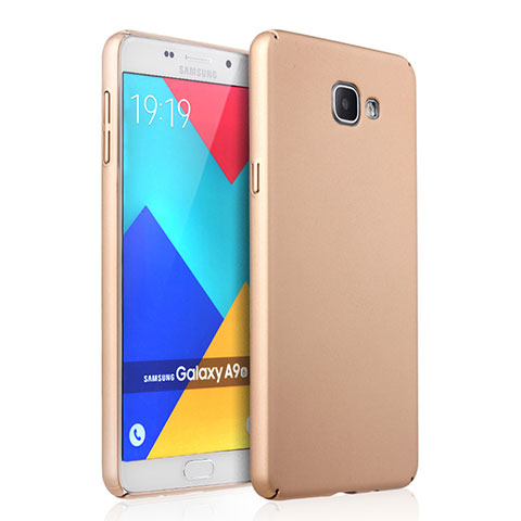 Schutzhülle Kunststoff Hülle Matt für Samsung Galaxy A9 Pro (2016) SM-A9100 Gold