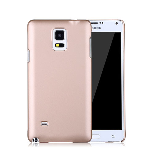 Schutzhülle Kunststoff Hülle Matt für Samsung Galaxy Note 4 Duos N9100 Dual SIM Rosegold