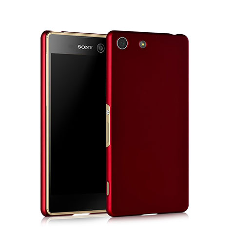 Schutzhülle Kunststoff Hülle Matt für Sony Xperia M5 Rot