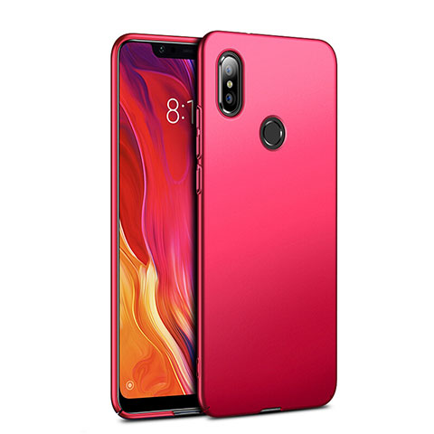 Schutzhülle Kunststoff Hülle Matt für Xiaomi Mi 8 Rot