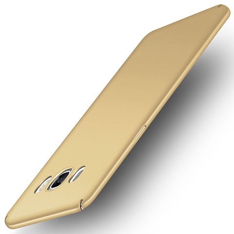 Schutzhülle Kunststoff Hülle Matt M01 für Samsung Galaxy J5 Duos (2016) Gold