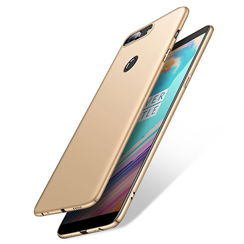 Schutzhülle Kunststoff Hülle Matt M02 für OnePlus 5T A5010 Gold