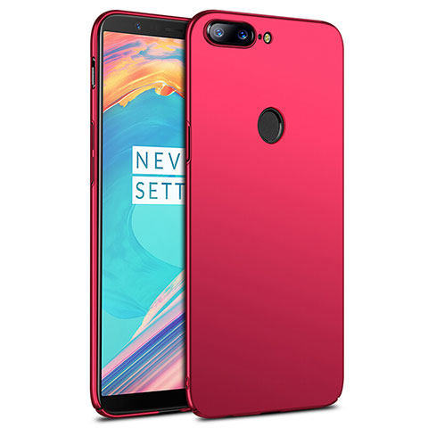 Schutzhülle Kunststoff Hülle Matt R02 für OnePlus 5T A5010 Rot