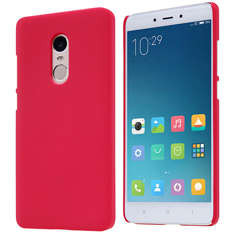 Schutzhülle Kunststoff Hülle Punkte Loch für Xiaomi Redmi Note 4X High Edition Rot