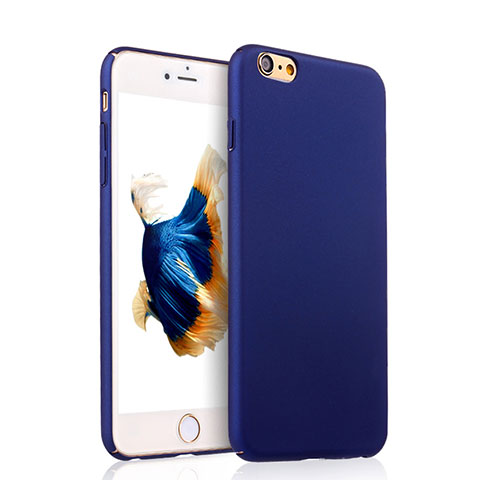 Schutzhülle Kunststoff Tasche Matt für Apple iPhone 6 Blau