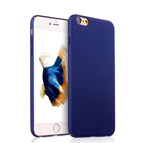 Schutzhülle Kunststoff Tasche Matt für Apple iPhone 6S Blau