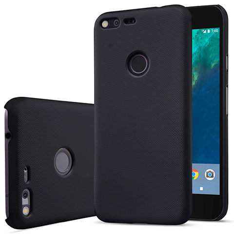 Schutzhülle Kunststoff Tasche Matt für Google Pixel Schwarz