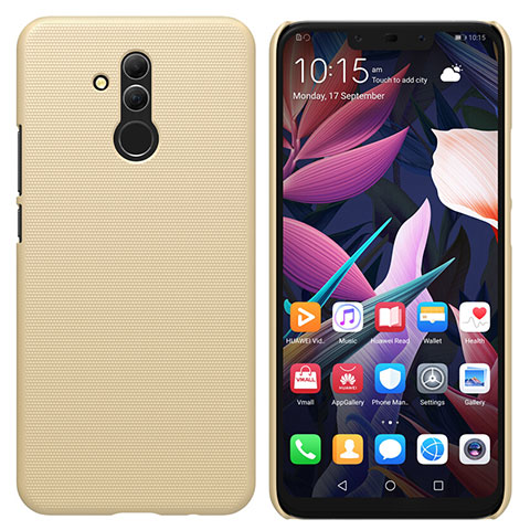 Schutzhülle Kunststoff Tasche Matt für Huawei Mate 20 Lite Gold