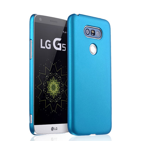 Schutzhülle Kunststoff Tasche Matt für LG G5 Hellblau