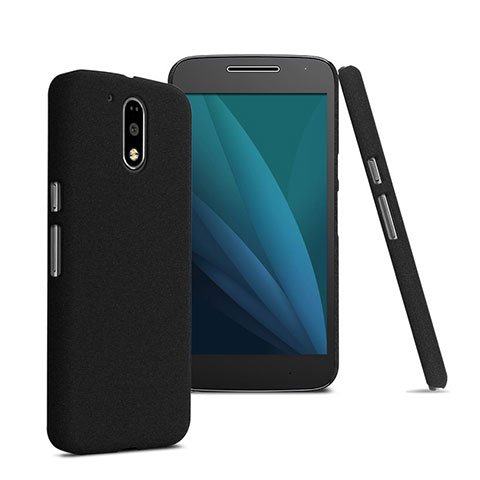 Schutzhülle Kunststoff Tasche Matt für Motorola Moto G4 Plus Schwarz