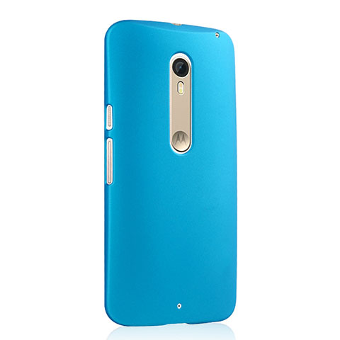 Schutzhülle Kunststoff Tasche Matt für Motorola Moto X Style Hellblau