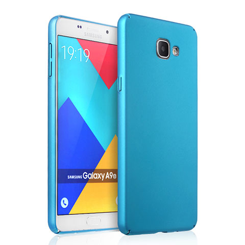 Schutzhülle Kunststoff Tasche Matt für Samsung Galaxy A9 Pro (2016) SM-A9100 Hellblau