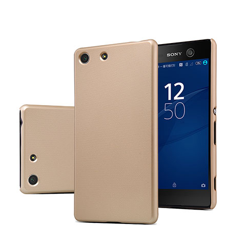 Schutzhülle Kunststoff Tasche Matt für Sony Xperia M5 Gold