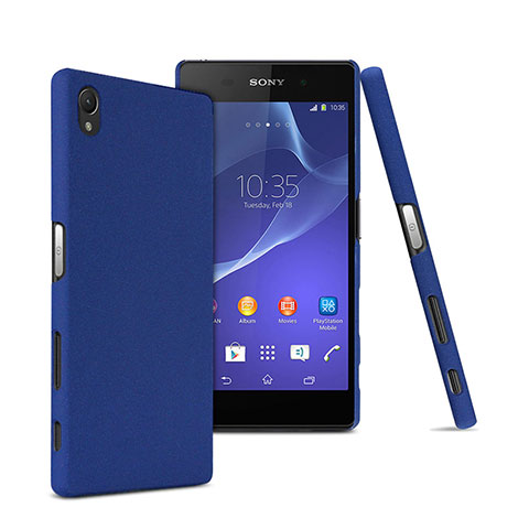 Schutzhülle Kunststoff Tasche Matt für Sony Xperia Z5 Premium Blau