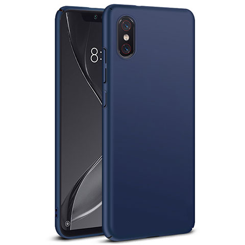 Schutzhülle Kunststoff Tasche Matt für Xiaomi Mi 8 Screen Fingerprint Edition Blau