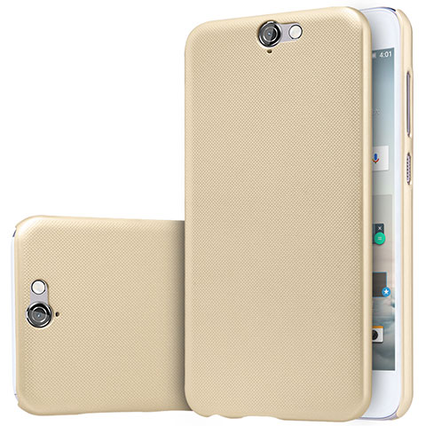 Schutzhülle Kunststoff Tasche Matt M01 für HTC One A9 Gold