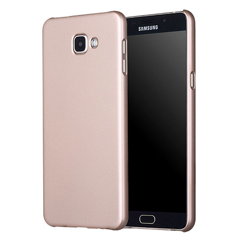 Schutzhülle Kunststoff Tasche Matt M01 für Samsung Galaxy A5 (2017) Duos Gold