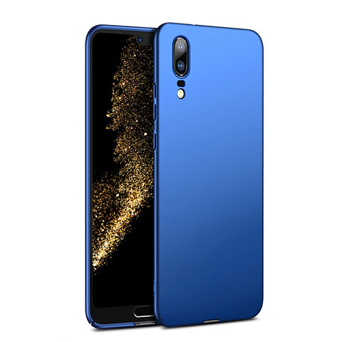 Schutzhülle Kunststoff Tasche Matt M02 für Huawei P20 Blau