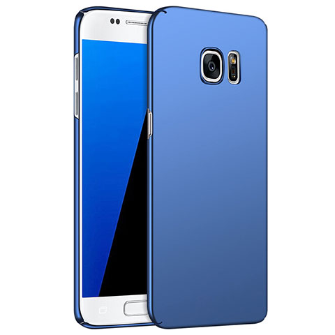 Schutzhülle Kunststoff Tasche Matt M02 für Samsung Galaxy S7 G930F G930FD Blau