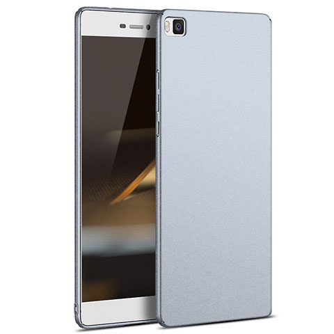 Schutzhülle Kunststoff Tasche Matt M03 für Huawei P8 Silber