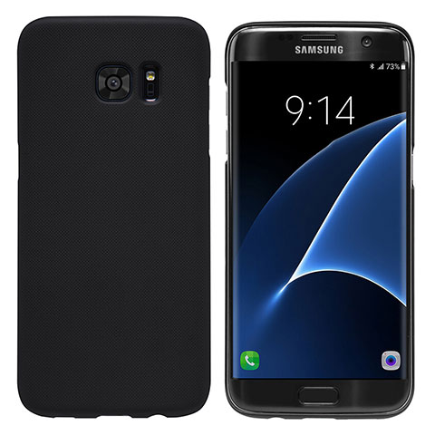 Schutzhülle Kunststoff Tasche Matt M10 für Samsung Galaxy S7 Edge G935F Schwarz