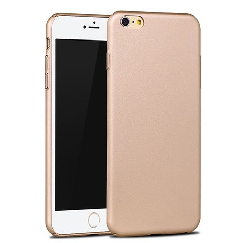 Schutzhülle Kunststoff Tasche Matt P04 für Apple iPhone 6 Gold