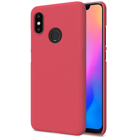 Schutzhülle Kunststoff Tasche Punkte Loch für Xiaomi Mi 8 Rot