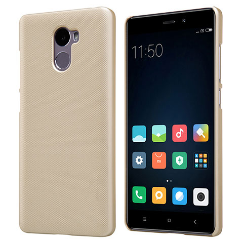 Schutzhülle Kunststoff Tasche Punkte Loch für Xiaomi Redmi 4 Standard Edition Gold