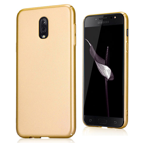 Schutzhülle Kunststoff Tasche Treibsand für Samsung Galaxy J7 Plus Gold