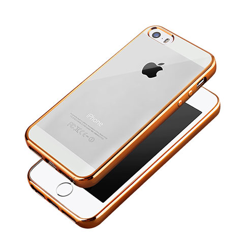 Schutzhülle Luxus Aluminium Metall Rahmen für Apple iPhone 5 Orange