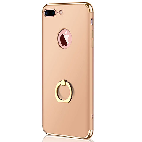 Schutzhülle Luxus Metall Rahmen und Kunststoff F04 für Apple iPhone 7 Plus Gold