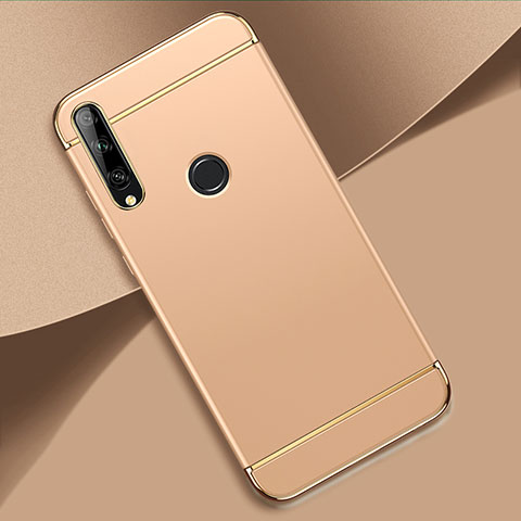 Schutzhülle Luxus Metall Rahmen und Kunststoff Schutzhülle Tasche M01 für Huawei Enjoy 10 Plus Gold