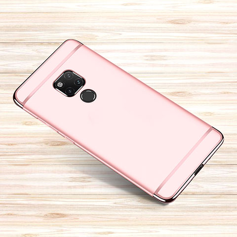 Schutzhülle Luxus Metall Rahmen und Kunststoff Schutzhülle Tasche M01 für Huawei Mate 20 X 5G Rosegold