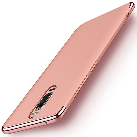 Schutzhülle Luxus Metall Rahmen und Kunststoff Schutzhülle Tasche M01 für Huawei Mate 9 Pro Rosegold