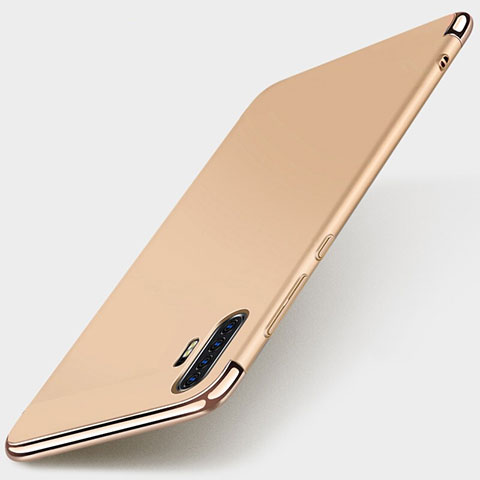 Schutzhülle Luxus Metall Rahmen und Kunststoff Schutzhülle Tasche M01 für Huawei P30 Pro Gold