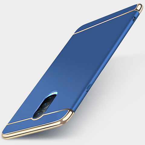 Schutzhülle Luxus Metall Rahmen und Kunststoff Schutzhülle Tasche M01 für Oppo R17 Pro Blau