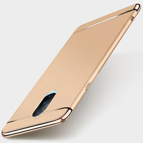 Schutzhülle Luxus Metall Rahmen und Kunststoff Schutzhülle Tasche M01 für Oppo R17 Pro Gold