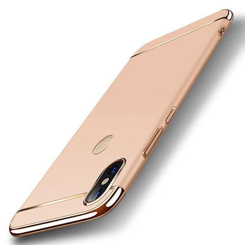 Schutzhülle Luxus Metall Rahmen und Kunststoff Schutzhülle Tasche M01 für Xiaomi Mi 8 Gold