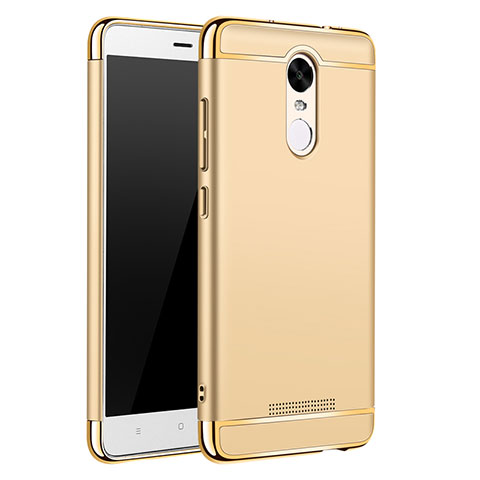 Schutzhülle Luxus Metall Rahmen und Kunststoff Schutzhülle Tasche M01 für Xiaomi Redmi Note 3 Gold