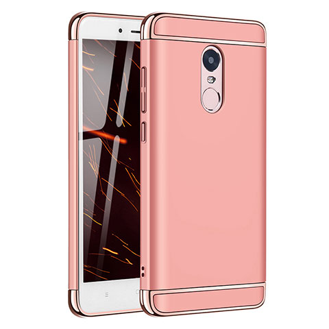 Schutzhülle Luxus Metall Rahmen und Kunststoff Schutzhülle Tasche M02 für Xiaomi Redmi Note 4 Rosegold