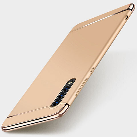 Schutzhülle Luxus Metall Rahmen und Kunststoff Schutzhülle Tasche M03 für Huawei P30 Gold