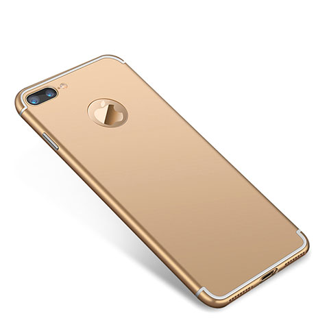 Schutzhülle Luxus Metall Rahmen und Kunststoff Schutzhülle Tasche T01 für Apple iPhone 8 Plus Gold