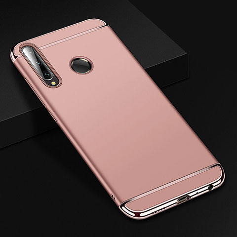 Schutzhülle Luxus Metall Rahmen und Kunststoff Schutzhülle Tasche T01 für Huawei Honor 20 Lite Rosegold