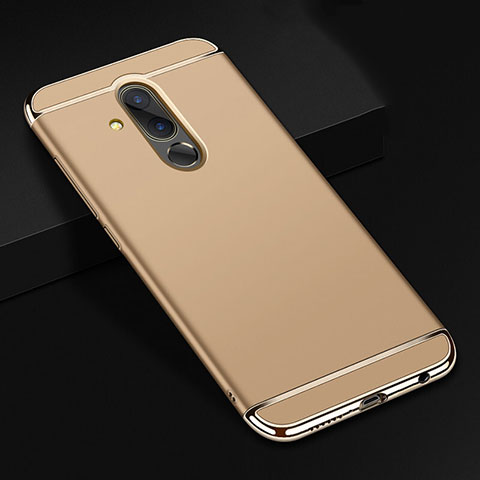 Schutzhülle Luxus Metall Rahmen und Kunststoff Schutzhülle Tasche T01 für Huawei Mate 20 Lite Gold