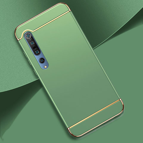 Schutzhülle Luxus Metall Rahmen und Kunststoff Schutzhülle Tasche T01 für Xiaomi Mi 10 Pro Cyan