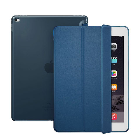 Schutzhülle Stand Tasche Leder für Apple iPad Pro 12.9 Blau