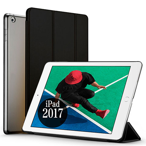 Schutzhülle Stand Tasche Leder für Apple New iPad Pro 9.7 (2017) Schwarz