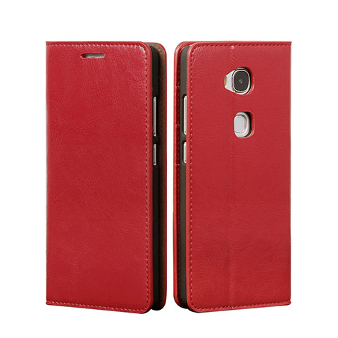 Schutzhülle Stand Tasche Leder für Huawei GR5 Rot