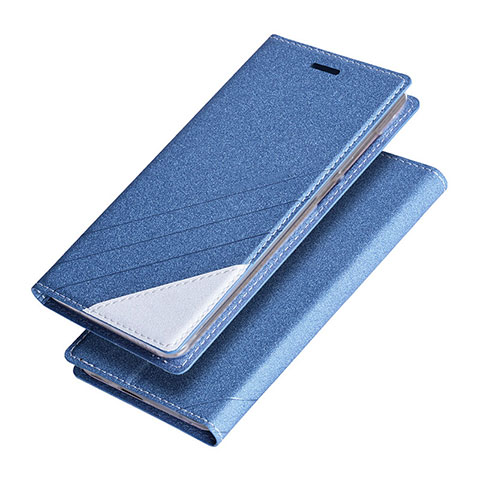 Schutzhülle Stand Tasche Leder für Huawei Honor V9 Blau