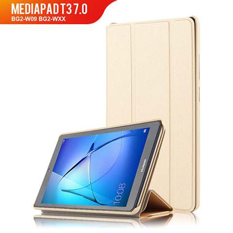 Schutzhülle Stand Tasche Leder für Huawei MediaPad T3 7.0 BG2-W09 BG2-WXX Gold